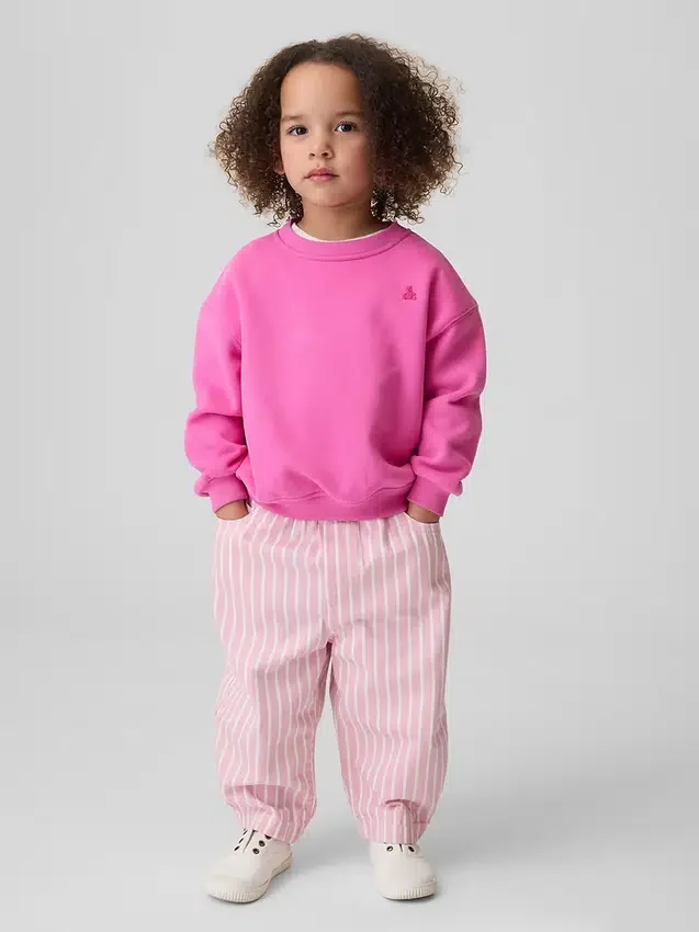 Gestreepte pull-on barrel-Jeans voor Baby & Peuter