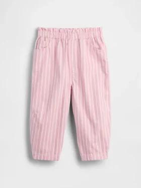 Gestreepte pull-on barrel-Jeans voor Baby & Peuter