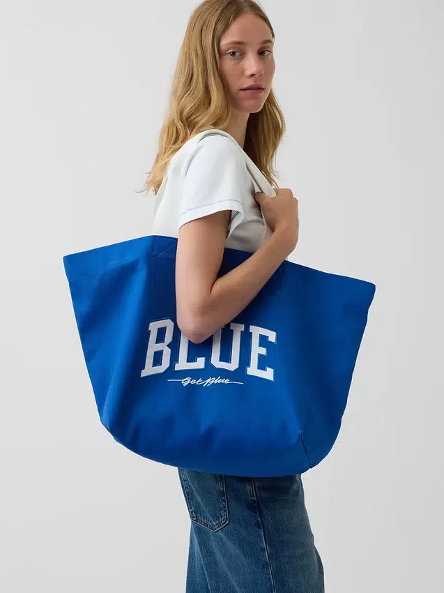 Get Blue canvas draagtas