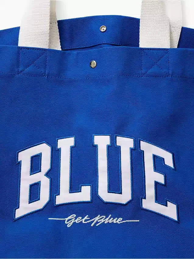 Get Blue canvas draagtas