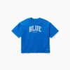Get Blue kinder-T-shirt met logo in relaxte pasvorm