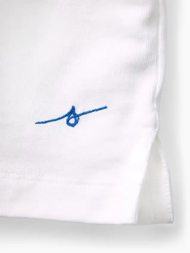 Get Blue kinder-T-shirt met logo in relaxte pasvorm