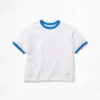 Get Blue kinder-T-shirt met logo in relaxte pasvorm