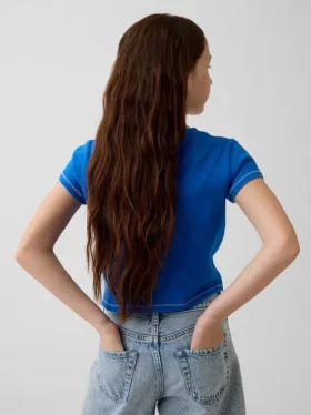 Get Blue kinder-T-shirt met print