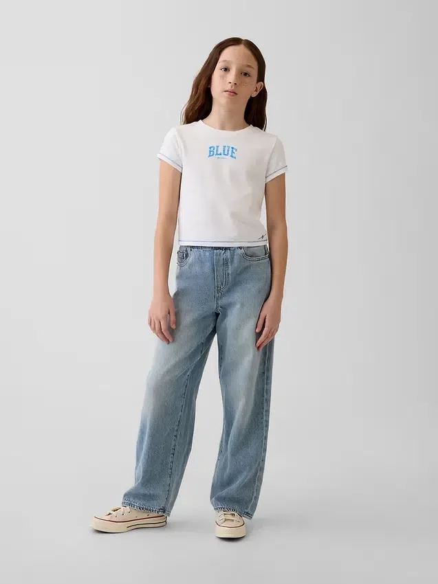 Get Blue kinder-T-shirt met print