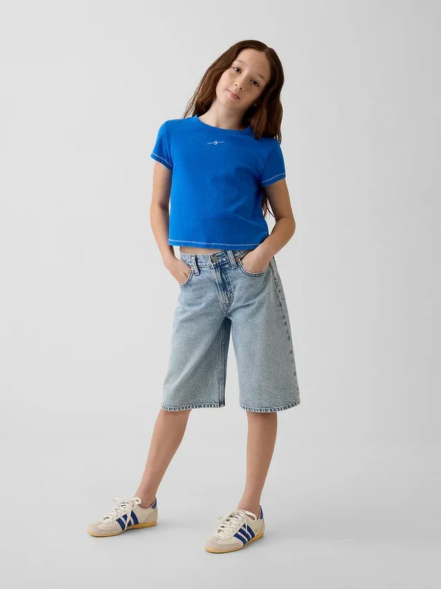 Get Blue kinder-T-shirt met print