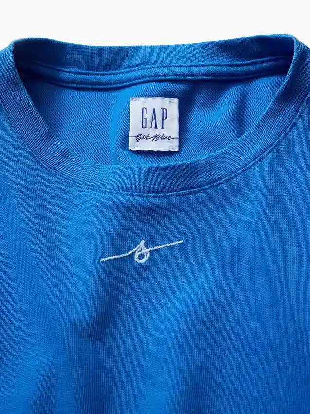 Get Blue kinder-T-shirt met print