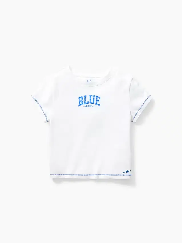 Get Blue kinder-T-shirt met print
