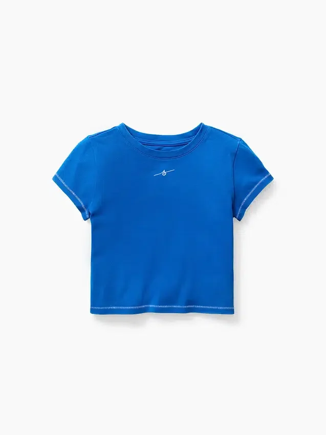 Get Blue kinder-T-shirt met print