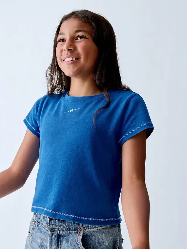 Get Blue kinder-T-shirt met print