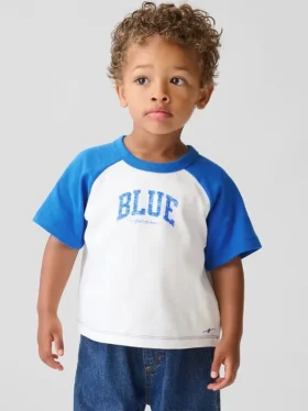 Get Blue Raglan-T-shirt voor Baby & Peuter