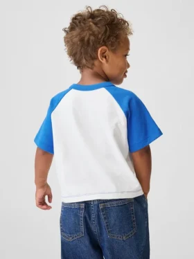 Get Blue Raglan-T-shirt voor Baby & Peuter