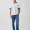 Get Blue T-shirt met logo in relaxte pasvorm