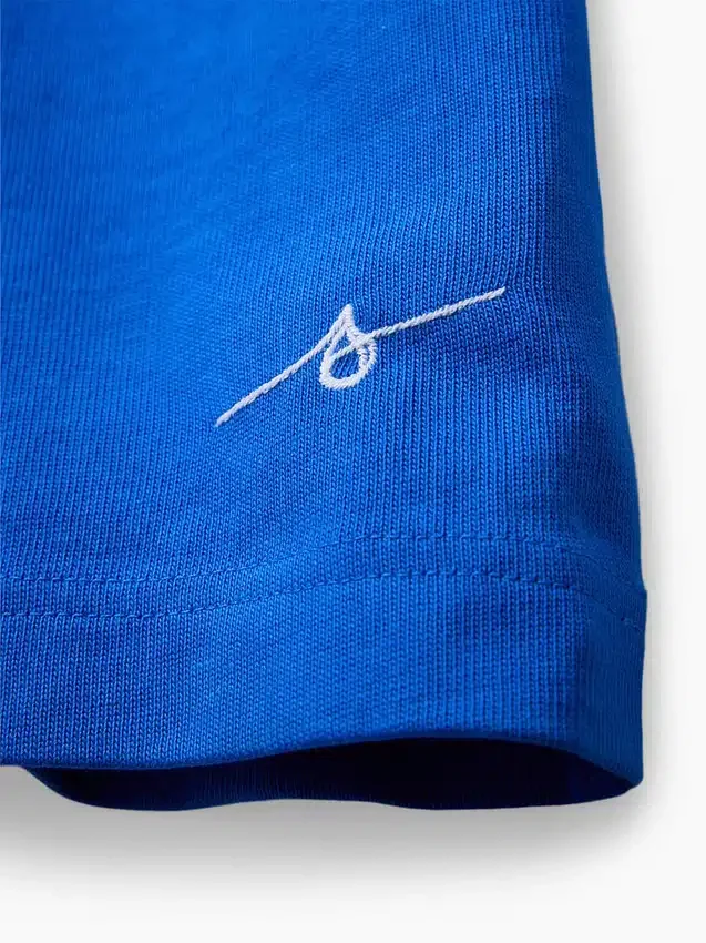 Get Blue T-shirt met logo in relaxte pasvorm