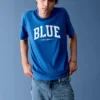 Get Blue T-shirt met logo in relaxte pasvorm