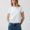 Get Blue T-shirt met relaxte pasvorm