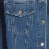 Getailleerd lang denimjasje