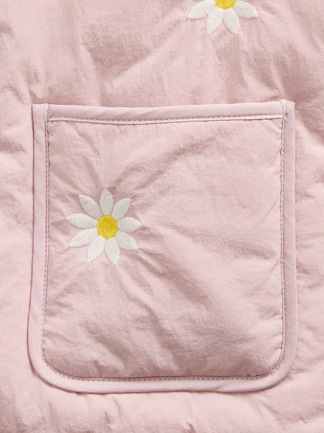 Gewatteerd jasje met bloemenborduursel voor Baby & Peuter