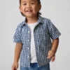 Gingham-denim overhemd voor Baby & Peuter