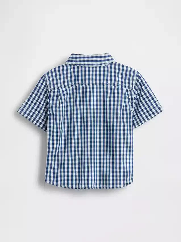 Gingham-denim overhemd voor Baby & Peuter