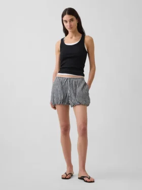 Gingham Easy Bubble-korte broek