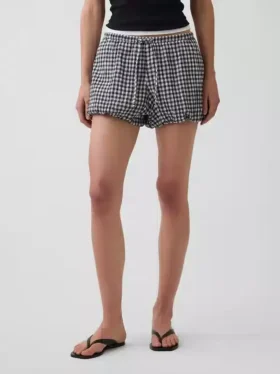 Gingham Easy Bubble-korte broek