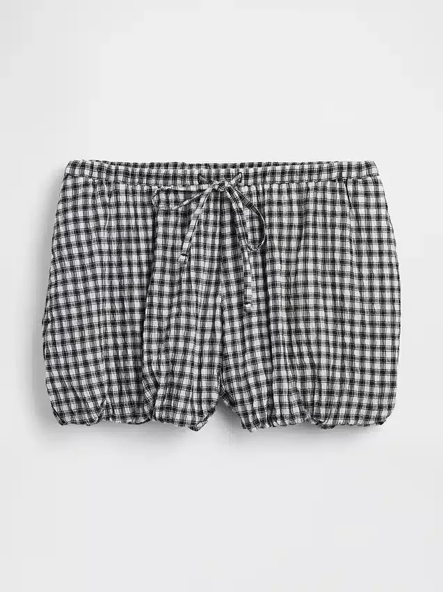 Gingham Easy Bubble-korte broek