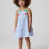 Gingham-jurk met kersenprint voor Baby & Peuter
