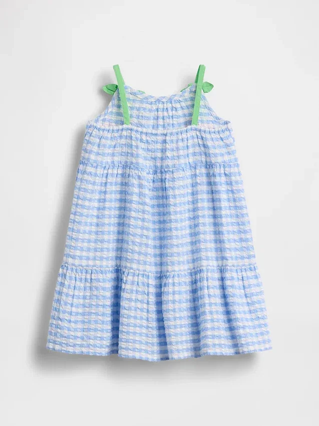 Gingham-jurk met kersenprint voor Baby & Peuter