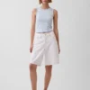Gingham Pointelle shell-tanktop