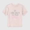 Grafisch T-shirt ‘Meisjes op woensdag, we dragen roze’ voor peuters