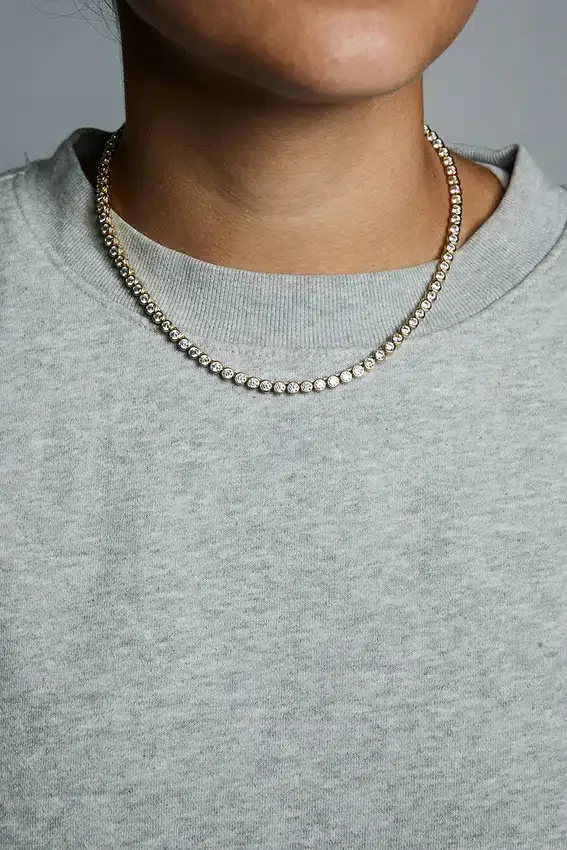 Hart Bezel-tennisketting