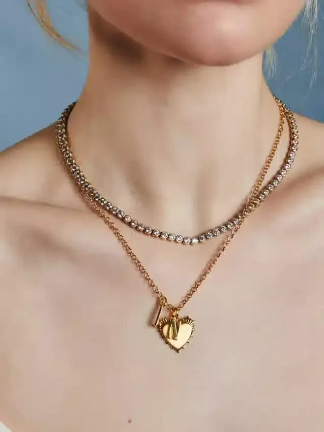 Hart Bezel-tennisketting