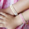 Hart Mini and Me Gold Mama en roze hartjes