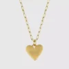 Hart Small Ribbed Heart of Gold-ketting