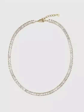 Hartvormige baguette-tennisketting