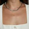 Hartvormige baguette-tennisketting