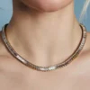Hartvormige baguette-tennisketting
