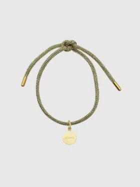 Hartvormige Lurex-armband met ‘Always’-bedeltje