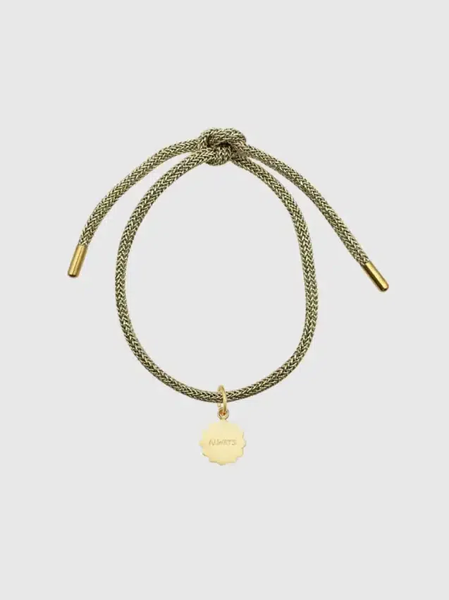 Hartvormige Lurex-armband met ‘Always’-bedeltje