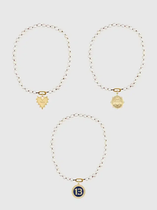 Hartvormige parelketting