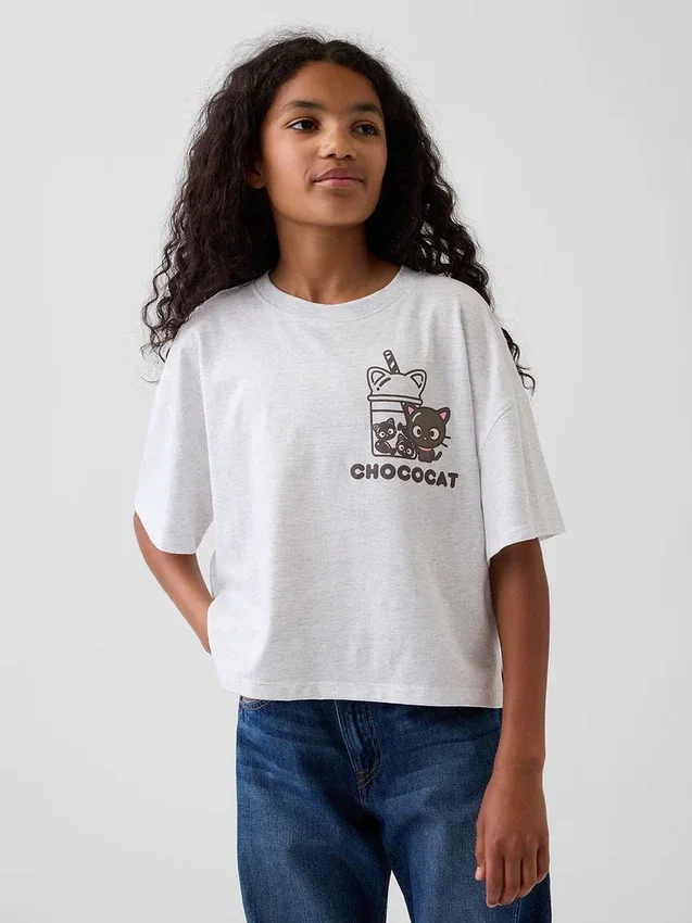 Hello Kitty oversized boxy T-shirt voor kinderen