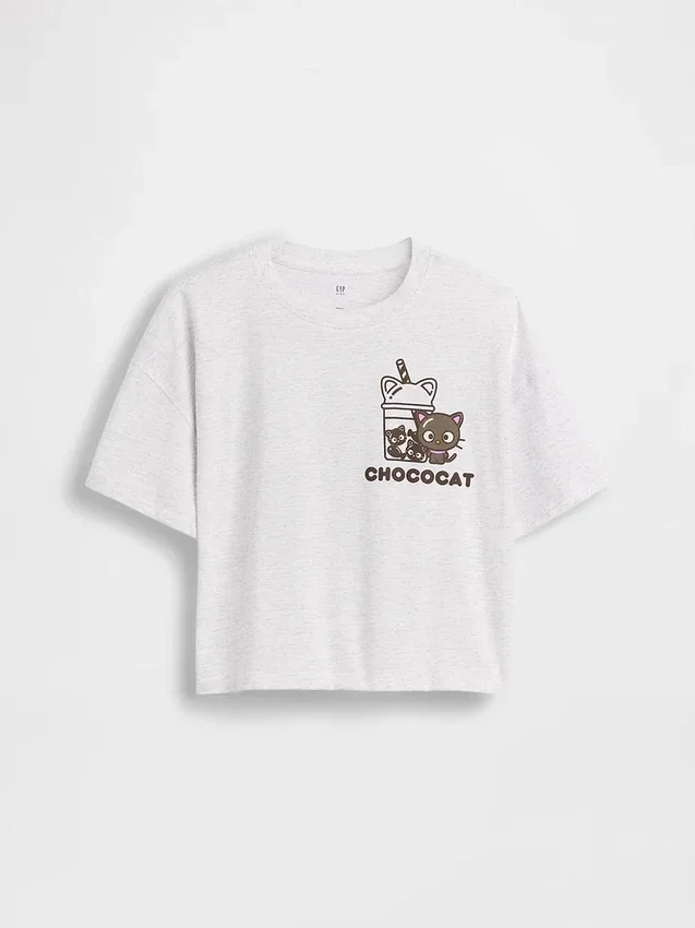 Hello Kitty oversized boxy T-shirt voor kinderen