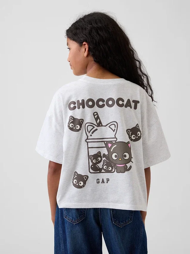 Hello Kitty oversized boxy T-shirt voor kinderen