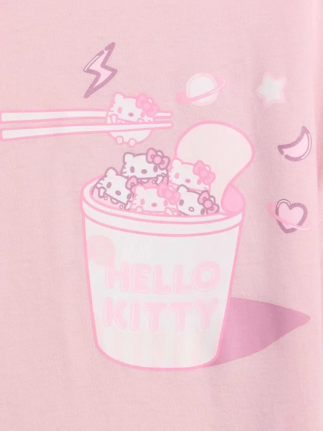 Hello Kitty oversized boxy T-shirt voor kinderen