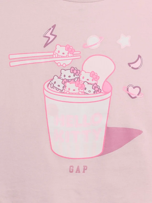 Hello Kitty oversized boxy T-shirt voor kinderen