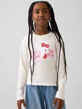 Hello Kitty oversized T-shirt met print voor kinderen
