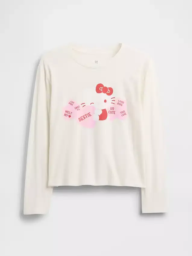 Hello Kitty oversized T-shirt met print voor kinderen