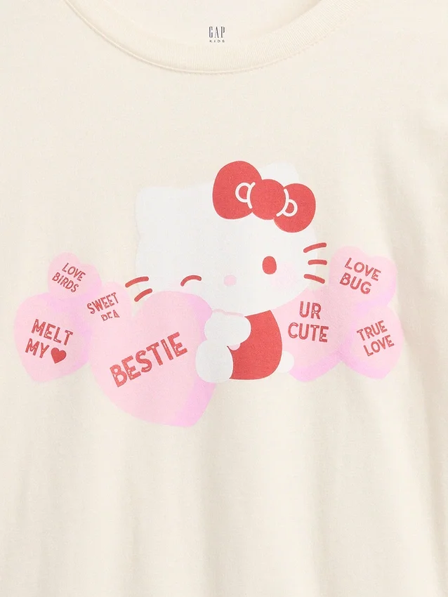 Hello Kitty oversized T-shirt met print voor kinderen