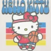 Hello Kitty-T-shirt met basketbalprint voor peuters